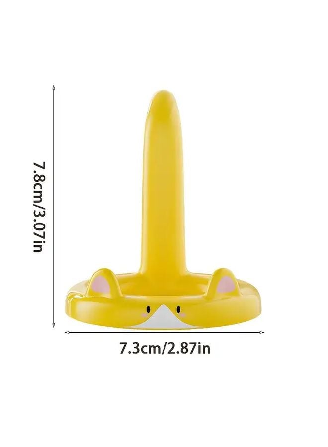 White Adjustable Angle Cartoon Cat Phone Stand Portable Desktop Holder - Image 4