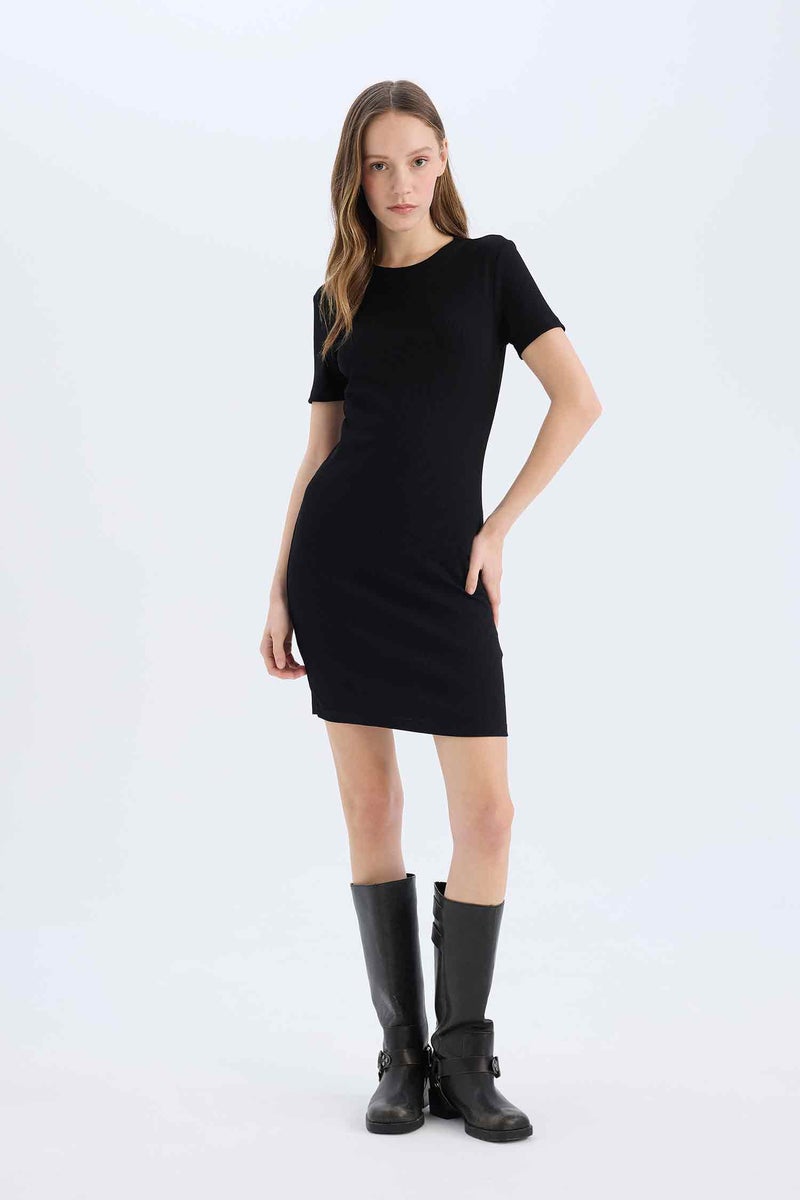 DeFacto Woman Bodycon Crew Neck Camisole Mini Dress  - Image 1