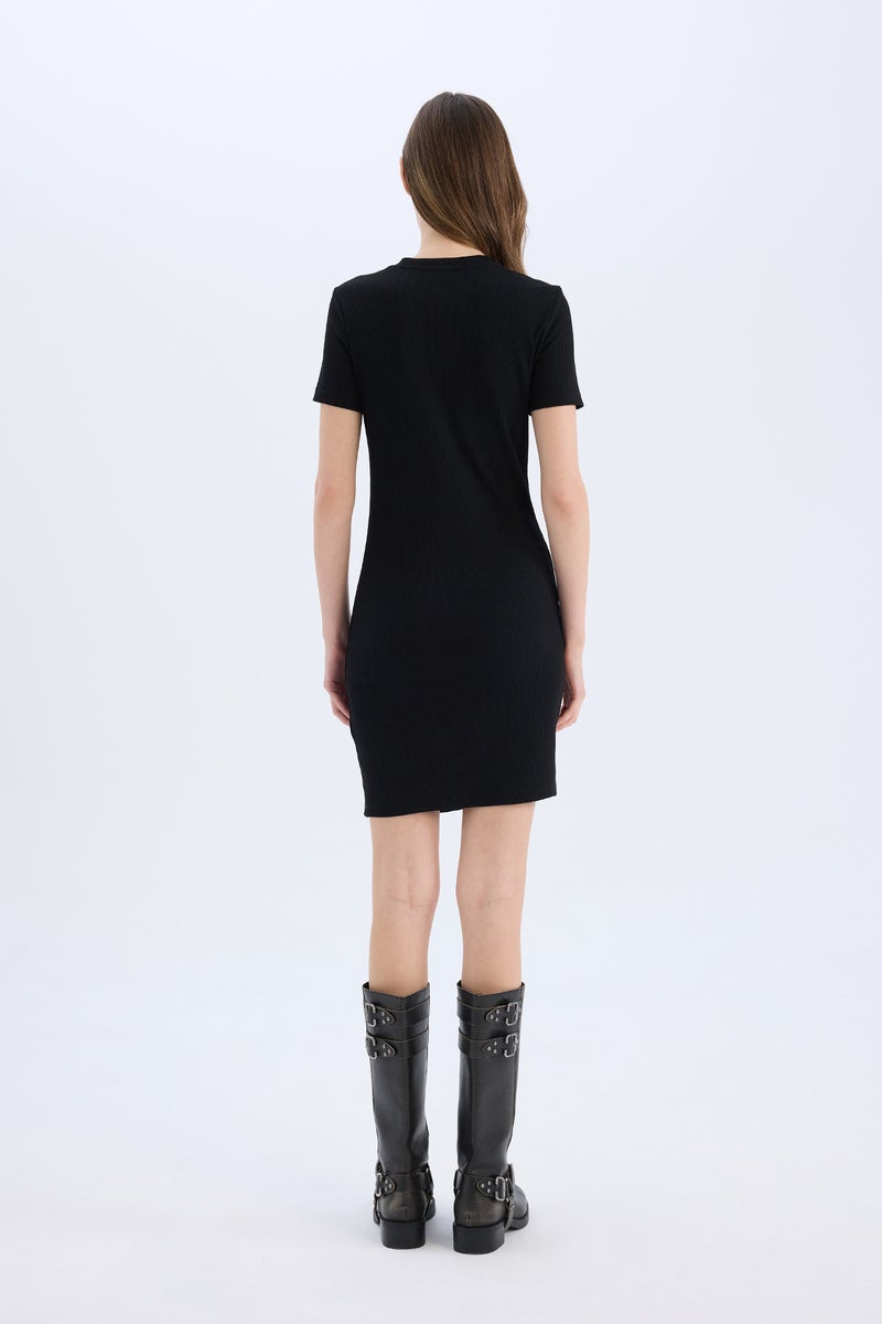 DeFacto Woman Bodycon Crew Neck Camisole Mini Dress  - Image 5