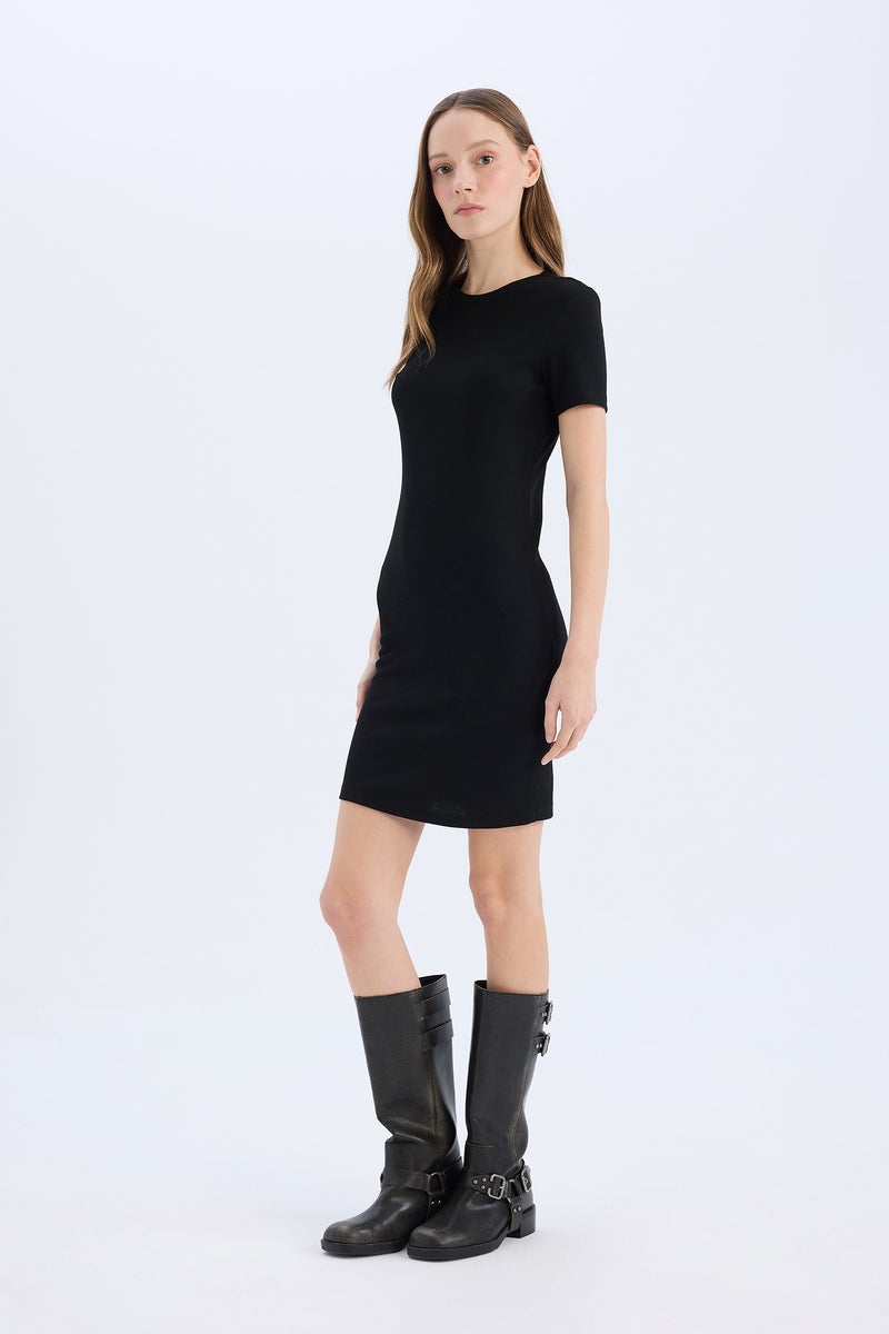 DeFacto Woman Bodycon Crew Neck Camisole Mini Dress  - Image 4