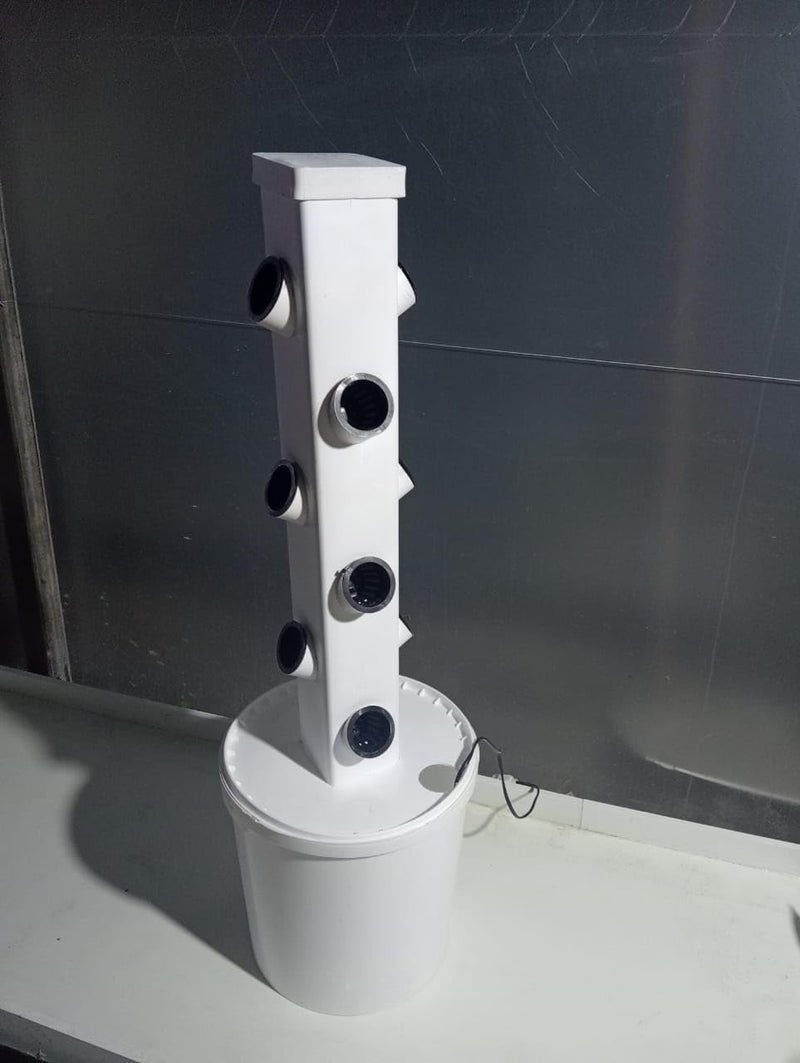 Meridian Vertical Hydroponic Tower for Up to 12 Seedlings – Aeroponic Indoor/Outdoor Growing System, Space‑Saving Gift for Gardeners - CT - Image 1