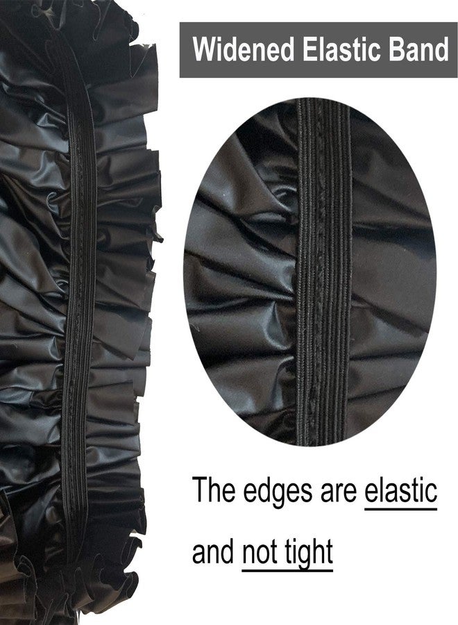 ELEBOX 2 Packs Extra Large Shower Caps Jumbo Shower Cap for Braids Big Shower cap for Women Long Hair Bath Cap Waterproof - Image 5