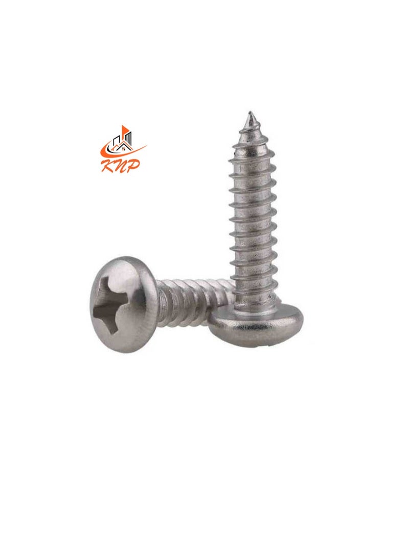 KNP Pan Head Self-Tap Screws - Pack of 60 (1/2" x 4g)  - Image 2