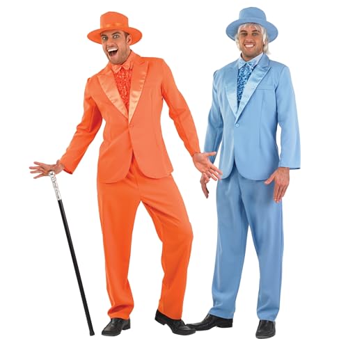 fun shack Tuxedo Costume for Men – Orange Suit Mens – Funny 90s Movie Character, Halloween Costumes for Men, XL - Image 1