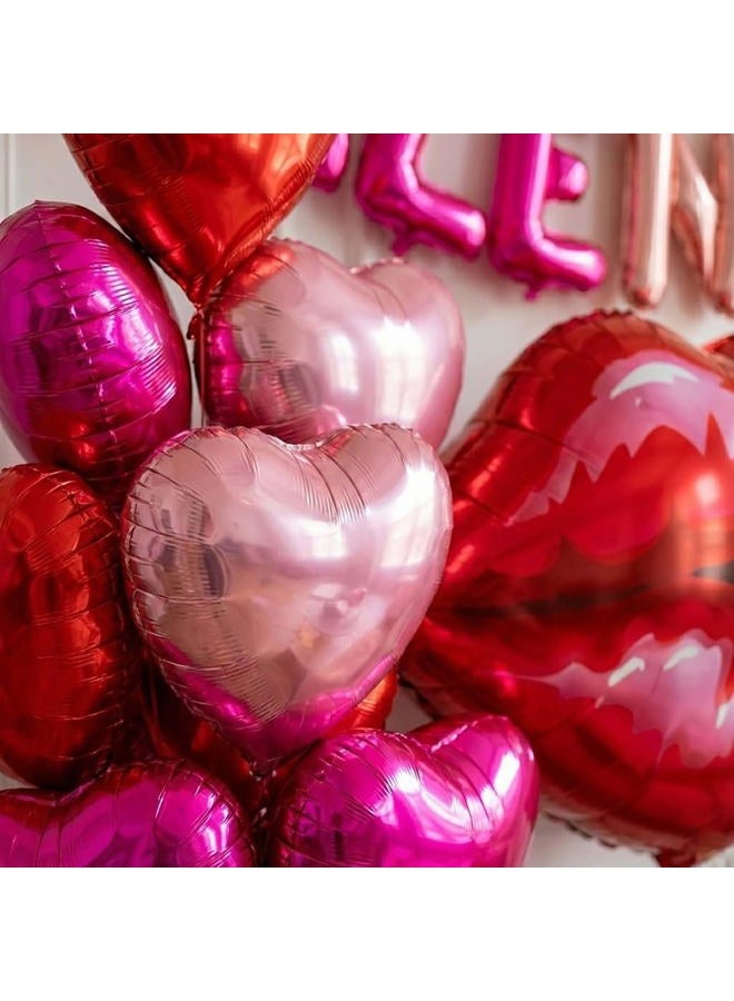 froufing Galentine's Day Bestie Party Decorations with Red Hot Pink Heart Lips GALENTINES Letter Foil Balloons for BFF Girlfriends Valentine's Bachelorette Engagement Photo Booth Backdrop Supplies - Image 5