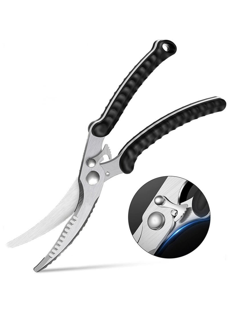 Arabest Kitchen Scissors, Stainless Steel Poultry Shears with Safety Lock,  Heavy Duty Kitchen Shears for Cutting, Chicken, Fish, Bone  - Image 1