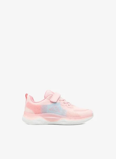 Kappa Girls' Logo Print Sports Shoes with Hook and Loop Closure