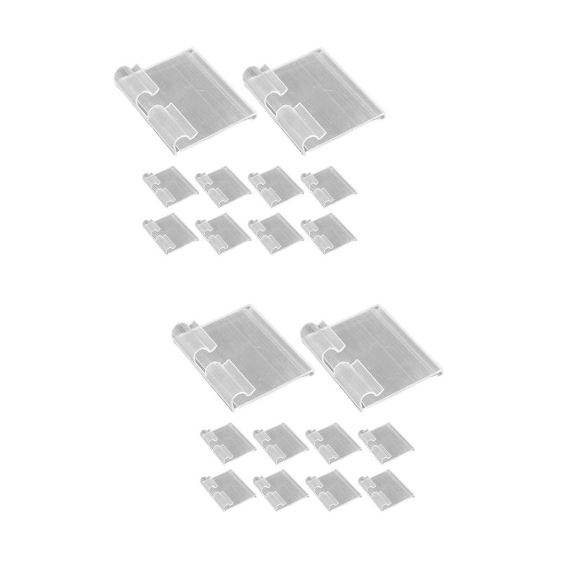 40 pcs Shelf Sign Holder Sale Label Display Stand Clear Supermarket Retail Sign Display Holder - Image 1