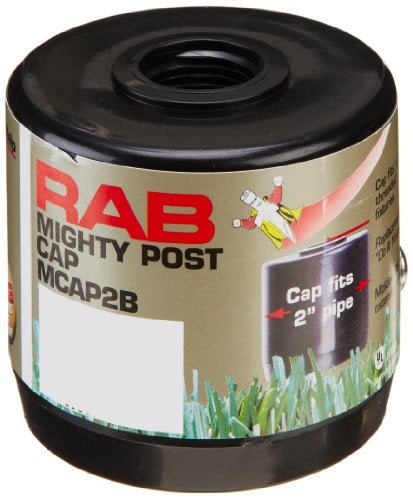 RAB Lighting RAB MCAP2B Landscape Lighting Post Cap, Black - Image 1
