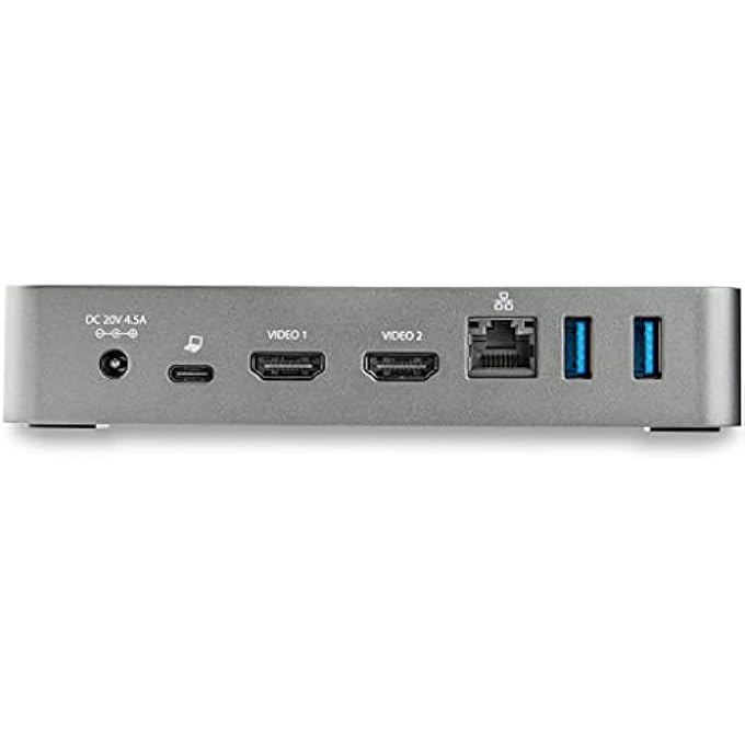Startech.com USB-C DOCK - DUAL MONITOR 1080P HDMI LAPTOP DOCKING STATION - 65W POWER DELIVERY - 1X USB-C, 3X USB-A, ETHERNET - DUAL VIDEO DISPLAY USB 3.1 GEN 1 TYPE-C DOCK - MAC & WINDOWS (DK30CHHPD) - Image 3