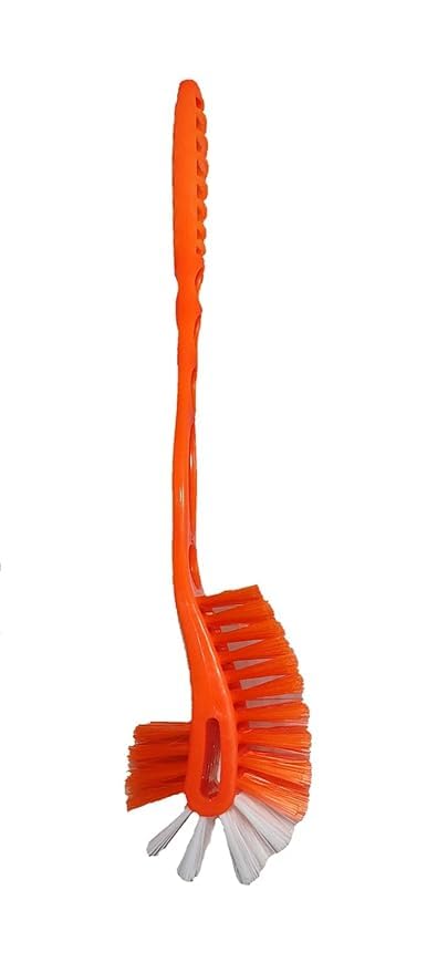 G2gather Cleaning Products Double Hockey Large Size Toilet Brush Multicolour Pack of 2 - Image 3