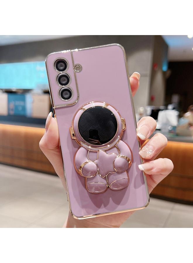 إيروريكس جراب لهاتف Samsung Galaxy A34 5G Embrace Stars حامل رائد فضاء مطلي بالكهرباء - Image 1