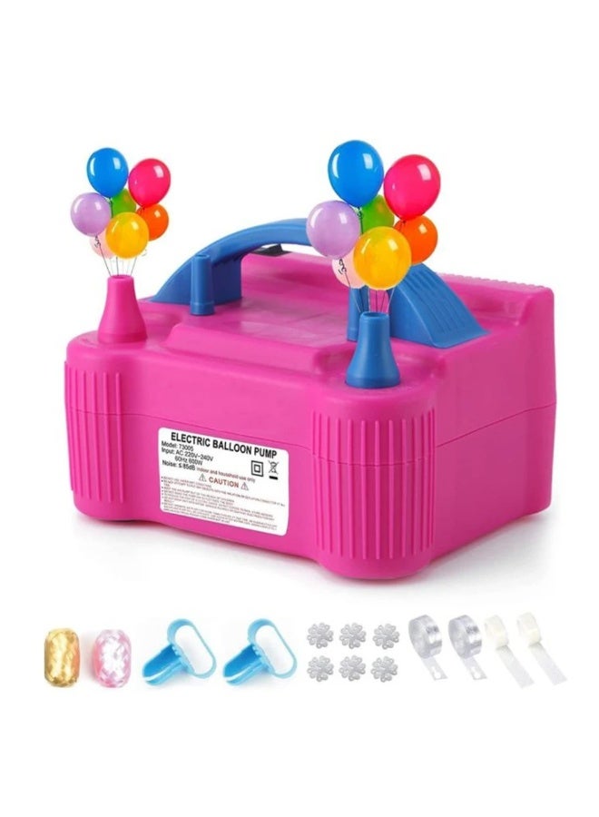 Balloon air pump, portable inflation fan, double nozzle blower for decorating festivals, birthdays, parties and weddings - Image 3