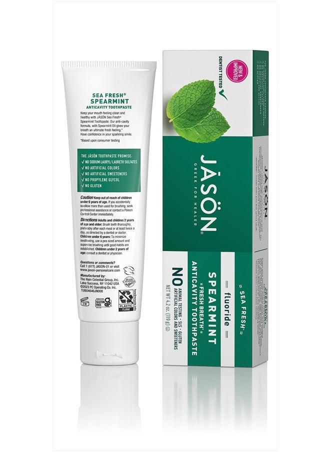 Jason Jason Sea Fresh Toothpaste with Fluoride 4.2 oz  - Image 2