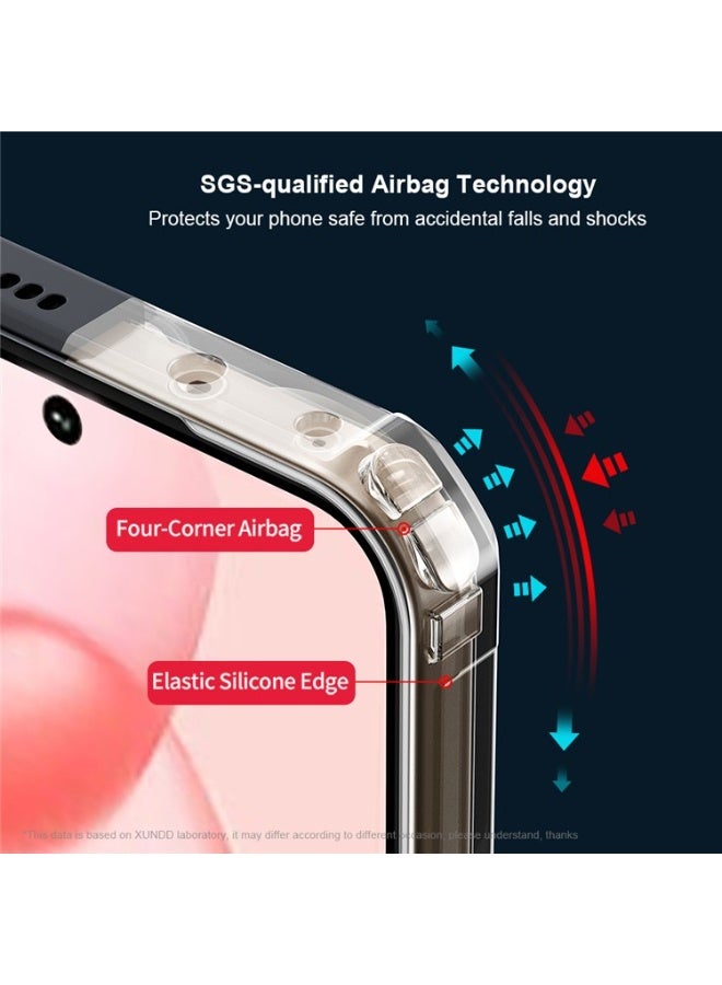 Honor 400 5G Clear Hard PC Back Cover Case with Shockproof Premium TPU Black Border 360 Degree Impact Resistant Camera lens Protection Transparent Cover For Honor 400  - Image 5