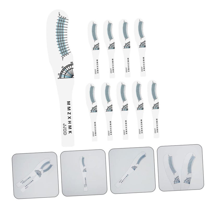 Spec compliant trusted quality DOITOOL 10pcs Eyelash Ruler Card for Lash Measurement and Curling Compact and Lightweight Measuring Tools for Home and Salon Use Diverse purchase plan - Image 5