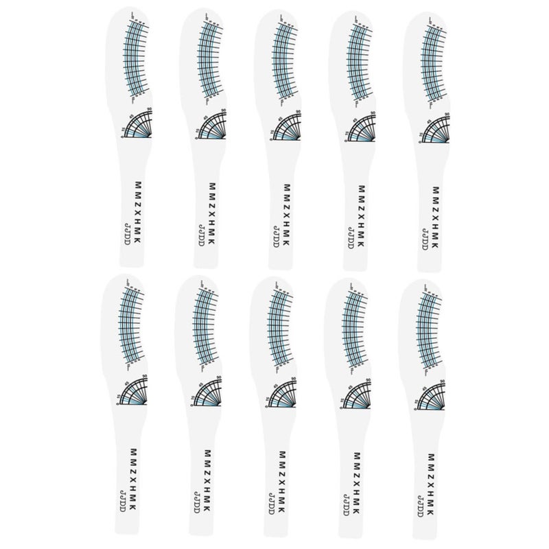 Spec compliant trusted quality DOITOOL 10pcs Eyelash Ruler Card for Lash Measurement and Curling Compact and Lightweight Measuring Tools for Home and Salon Use Diverse purchase plan - Image 1