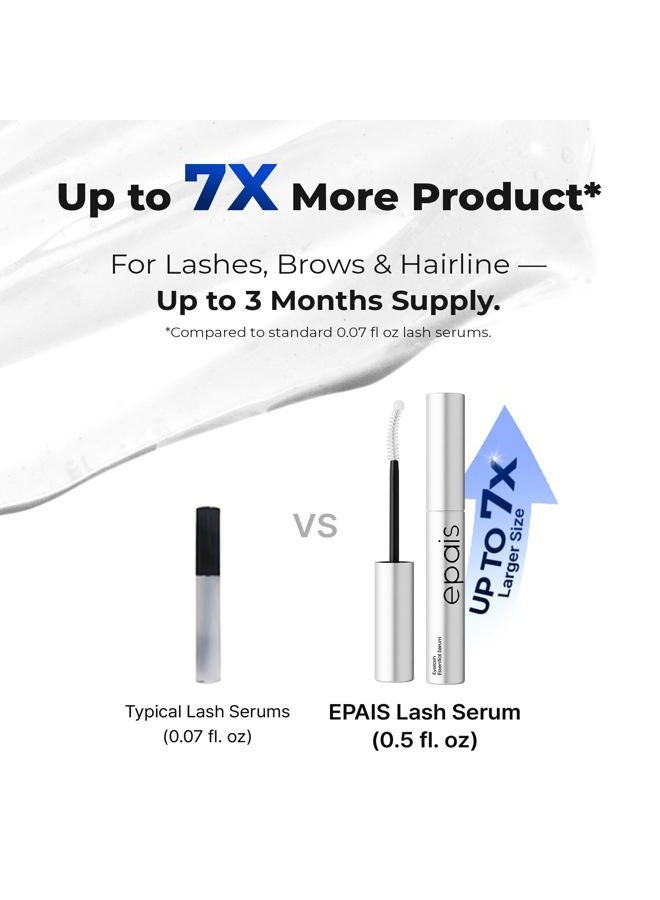 EPAIS Eyelash Growth Serum & Lash Conditioner, 7 Peptide & Biotin Formula for Longer & Fuller Looking Lashes and Brows, Prostaglandin-Free, Jumbo 15ml (3+ Month Supply), Korean Lash Serum - Image 5