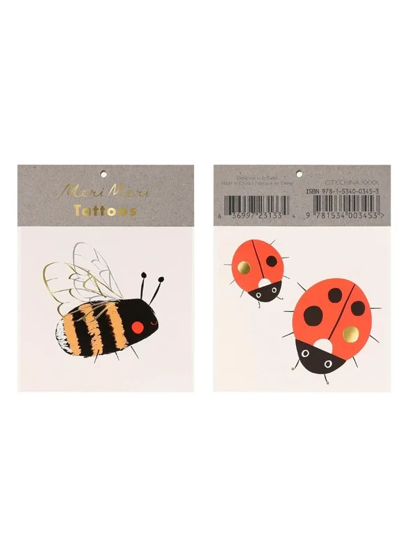 Meri Meri Bee & Ladybird Small Tattoos