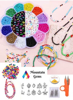 Craft Beads Assorted Kit with Organizer Box for DIY Jewelry Making