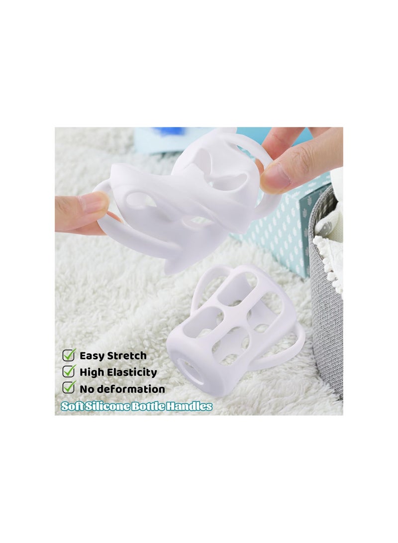 Zikra 3 Pack Baby Bottle Handles, fit for Philips Avent Natural Baby Bottles 9oz Series, Baby Bottle Holder with Easy Grip Handles, for Teething Babies, for Dishwashers and Disinfectors, Food Grade Silicone - Image 3