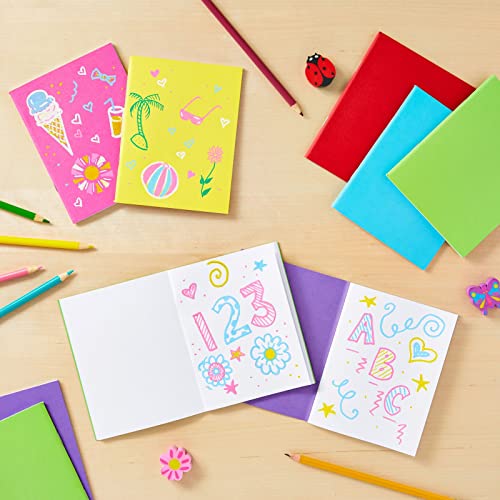 Paper Junkie 48 Pack Unlined Pocket Size Notebook, Blank Books for Kids To Write Stories Bulk Set, 6 Colors (4.3 x 5.5 In) - Bulk Small Notebook - Image 5