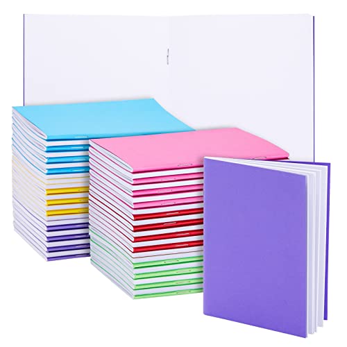 Paper Junkie 48 Pack Unlined Pocket Size Notebook, Blank Books for Kids To Write Stories Bulk Set, 6 Colors (4.3 x 5.5 In) - Bulk Small Notebook - Image 2
