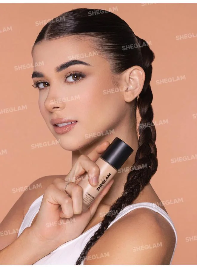 SHEGLAM Complexion Pro Long Lasting Breathable Matte Foundation-Nude