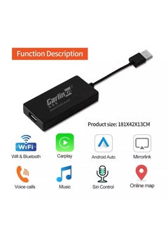 Carlinkit CarlinKit Adapter for Android Car Radio: Wireless Android Auto & Apple CarPlay, Fast Plug & Play, Dual Compatibility, Hands-Free Calling, Voice Control, Easy Installation  - Image 2