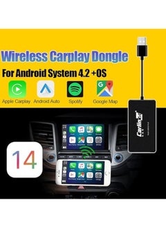 Carlinkit CarlinKit Adapter for Android Car Radio: Wireless Android Auto & Apple CarPlay, Fast Plug & Play, Dual Compatibility, Hands-Free Calling, Voice Control, Easy Installation  - Image 3