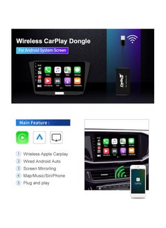 Carlinkit CarlinKit Adapter for Android Car Radio: Wireless Android Auto & Apple CarPlay, Fast Plug & Play, Dual Compatibility, Hands-Free Calling, Voice Control, Easy Installation  - Image 4