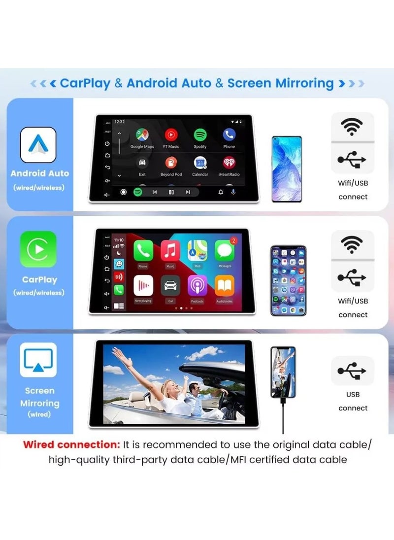 CarlinKit Adapter for Android Car Radio: Wireless Android Auto & Apple CarPlay, Fast Plug & Play, Dual Compatibility, Hands-Free Calling, Voice Control, Easy Installation