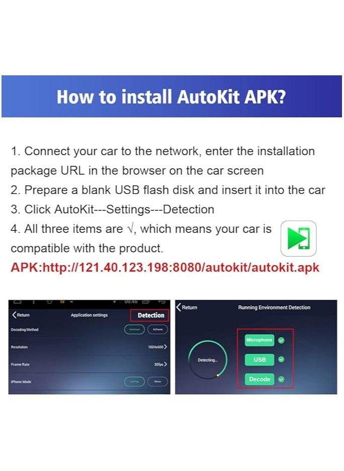 CarlinKit Adapter for Android Car Radio: Wireless Android Auto & Apple CarPlay, Fast Plug & Play, Dual Compatibility, Hands-Free Calling, Voice Control, Easy Installation