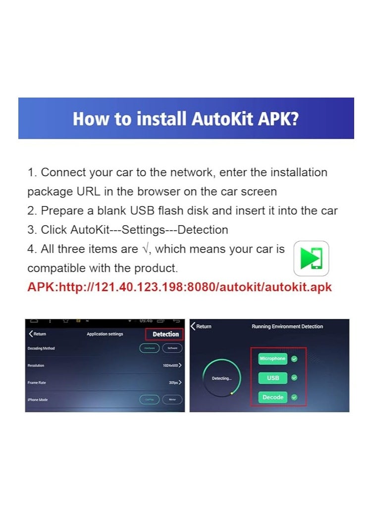 CarlinKit Adapter for Android Car Radio: Wireless Android Auto & Apple CarPlay, Fast Plug & Play, Dual Compatibility, Hands-Free Calling, Voice Control, Easy Installation