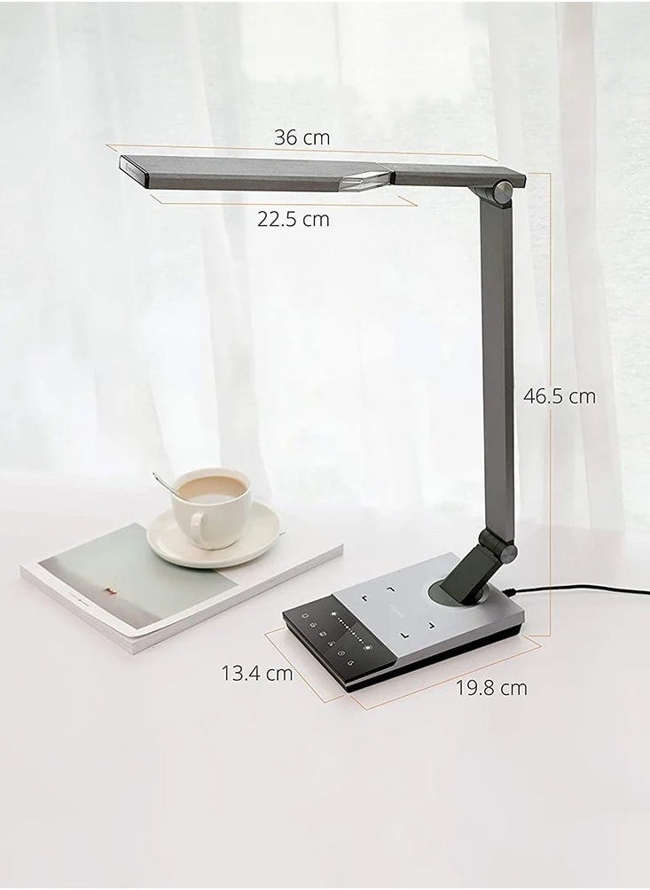 TaoTronics - Mars X LED Desk Lamp – Sleek Metal Design, Fast Wireless Charging, Customizable Lighting with 5 Modes & 6 Brightness Levels. - Image 1