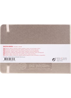 Talens Sketchbook Hard Cover Sketch Drawing Book 15X21 Cm. 140 gr. 80 Ed. Metallic Champagne  - Image 3