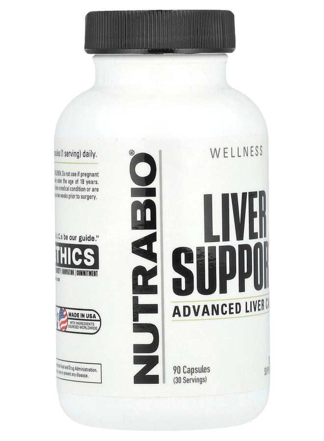 NutraBio Liver Support 90 Capsules - Image 2