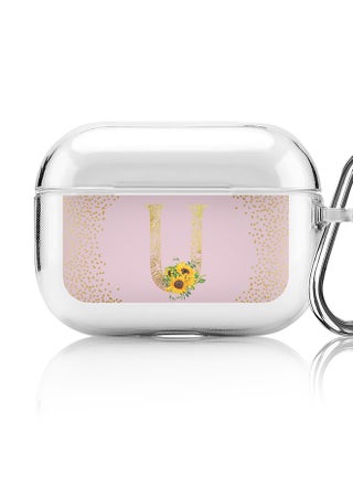Classic Clear printed Case for Apple Airpods Pro Soft TPU Gel Thin Transparent Flexible Cover - Custom Monogram Initial Letter Mandala Floral Pattern Alphabet - U (Pink ) - pzsku/Z660F4DCBCEC9938F6861Z/45/_/1697116255/3c307fd5-2240-4e01-9859-344eb124346d