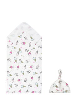 insular Baby Fetal Hat Set Newborn Blanket  - Image 1