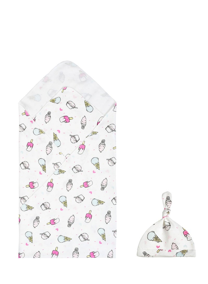 انسولار طفل رضيع قبعة مجموعة بطانية طفل رضيع - Image 1