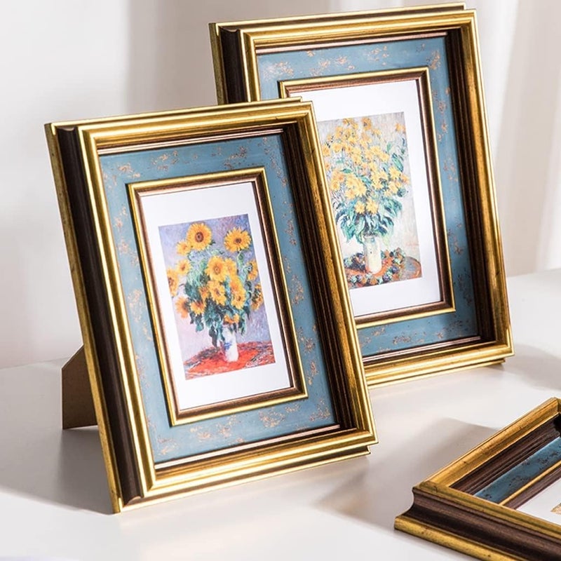 إطار صور، إطار عرض الصور الفوتوغرافية، إطار من الراتنج بتصميم عتيق وأنيق لتزيين الصور - Image 3