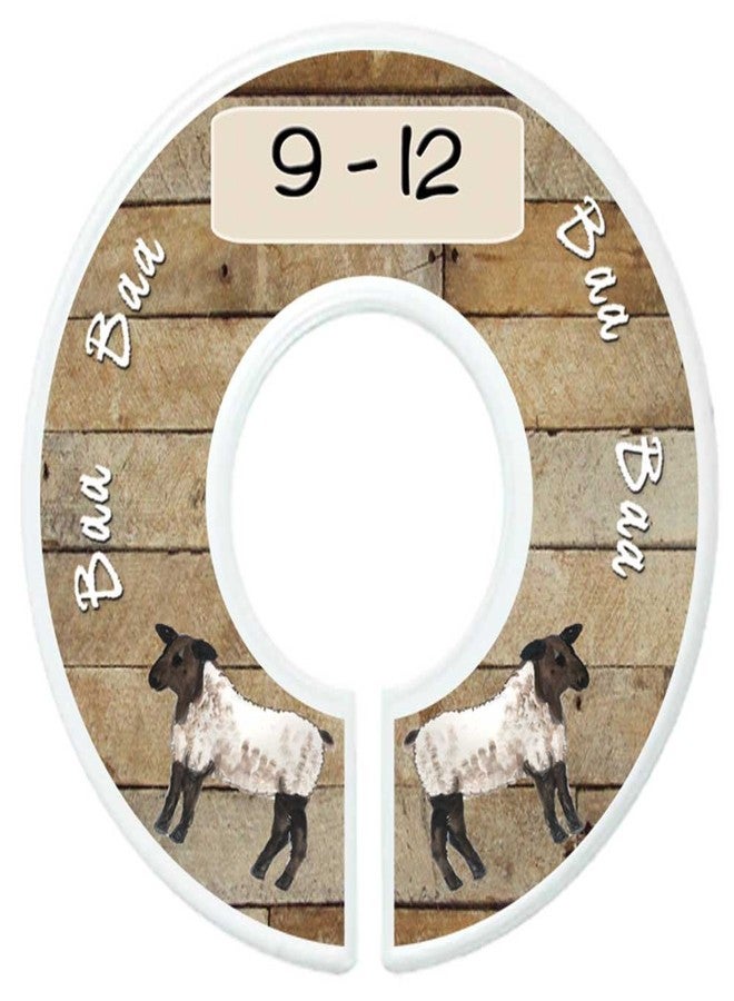 Mumsy Goose Baby Nursery Closet Dividers, Barnyard Themed, 6 Piece Set, Plastic, Multicolor, 3.5 in Height and Width, 1 3/8 in Diameter Opening - Image 5