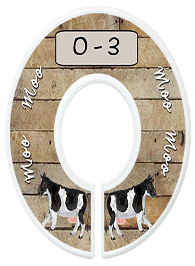 Mumsy Goose Baby Nursery Closet Dividers, Barnyard Themed, 6 Piece Set, Plastic, Multicolor, 3.5 in Height and Width, 1 3/8 in Diameter Opening - Image 2
