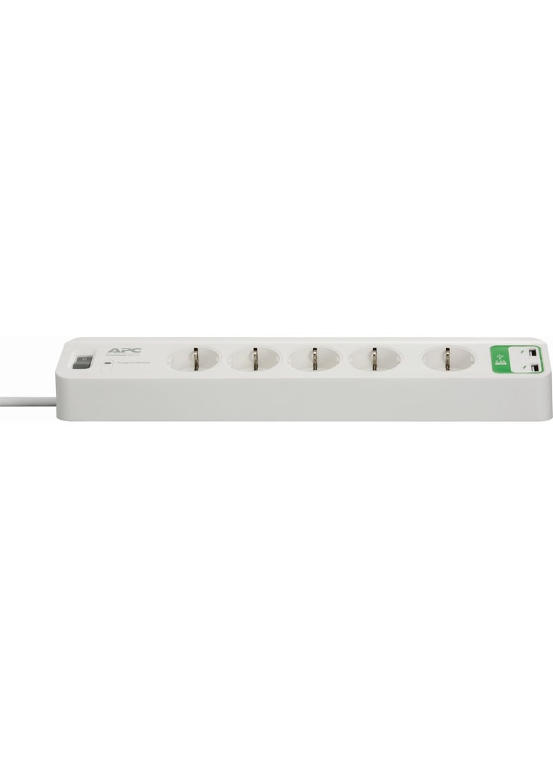 Schneider Electric APC 5-Pin Current Protected Socket and 2 USB Inputs 5V-2.4A PM5U-GR  - Image 3