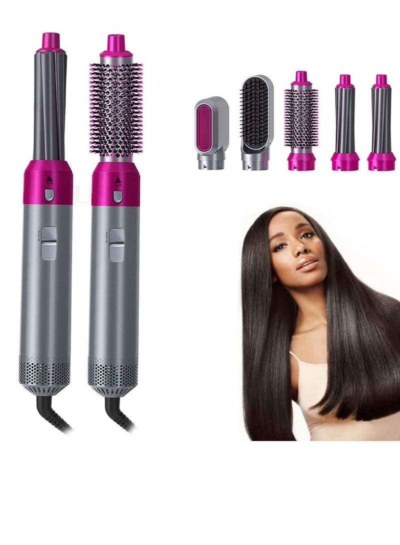 Hair Dryer Brush 5 In 1 Hair Blower Brush Hot Air Styler Comb One Step Hairdryer Electric Blowing Hair Dryer Auto Curling Iron - Image 4