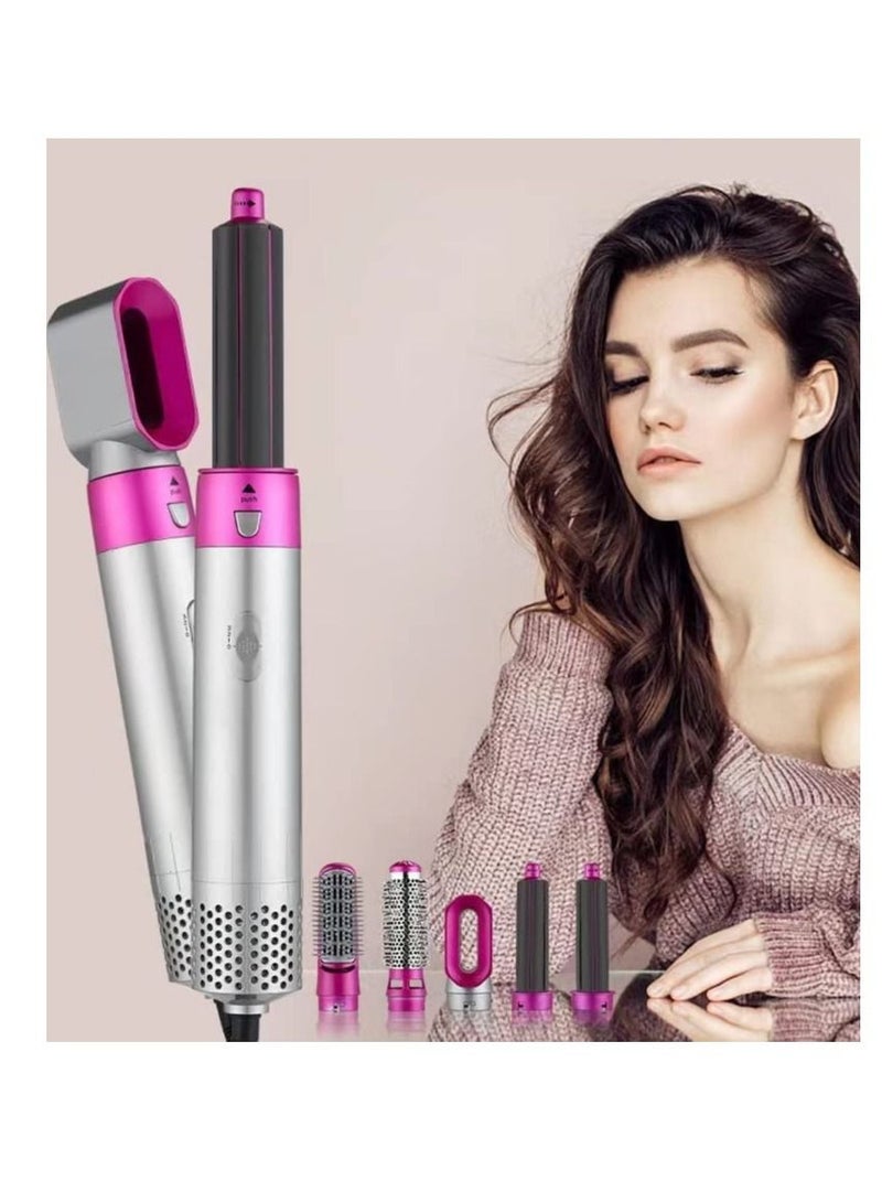 Hair Dryer Brush 5 In 1 Hair Blower Brush Hot Air Styler Comb One Step Hairdryer Electric Blowing Hair Dryer Auto Curling Iron - Image 1