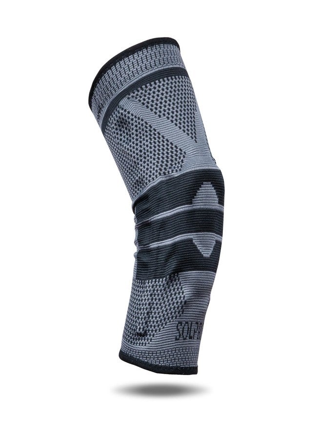 Solpro OrthoWrap Knee Support for Men & Women | Joint Stabiliser for All Sports, Gym & Rehab Workouts | Joint Pain Relief for Active Lifestyle Injury Recovery & Arthritis (Dark Grey/Black) - Image 1