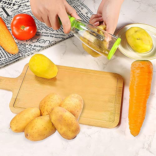 Primelife Plastic Smart Multifunctional Vegetable & Fruit Peeler for Kitchen with Containers, Stainless Steel Blade - Multicolor (Smart Peeler) - Image 4