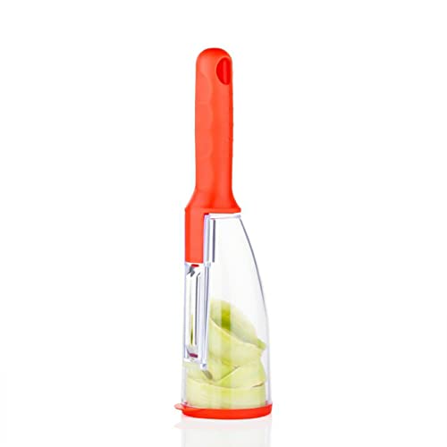 Primelife Plastic Smart Multifunctional Vegetable & Fruit Peeler for Kitchen with Containers, Stainless Steel Blade - Multicolor (Smart Peeler) - Image 1