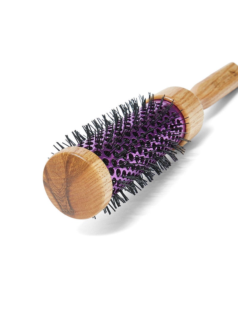 NIBEMINENT Triangle Natural Handle Bristle Brush Pink/Black/Beige 100g - Image 2